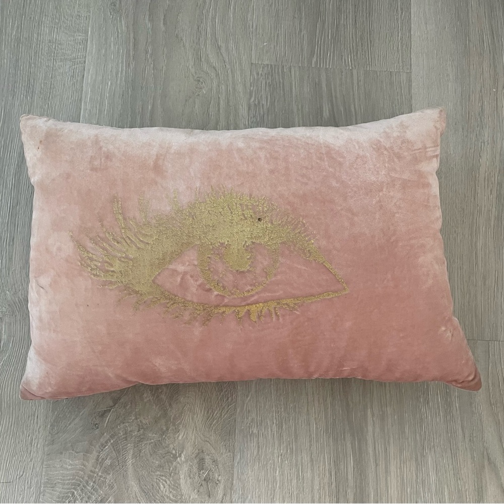 Pink decorative pillow